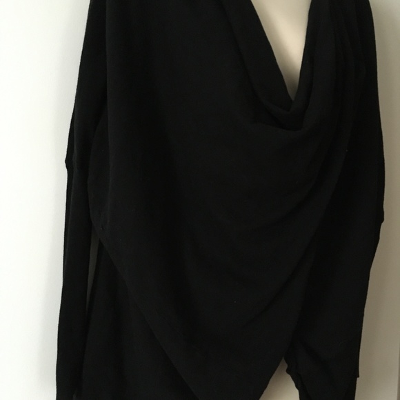 All Saints Black Drape Sweater - Picture 5 of 7